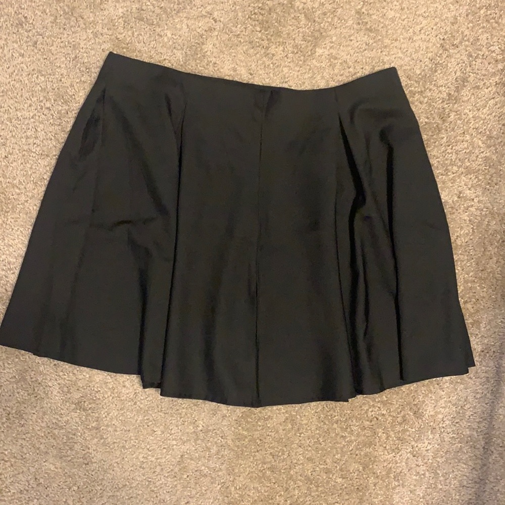SHEIN pleated zip skirt